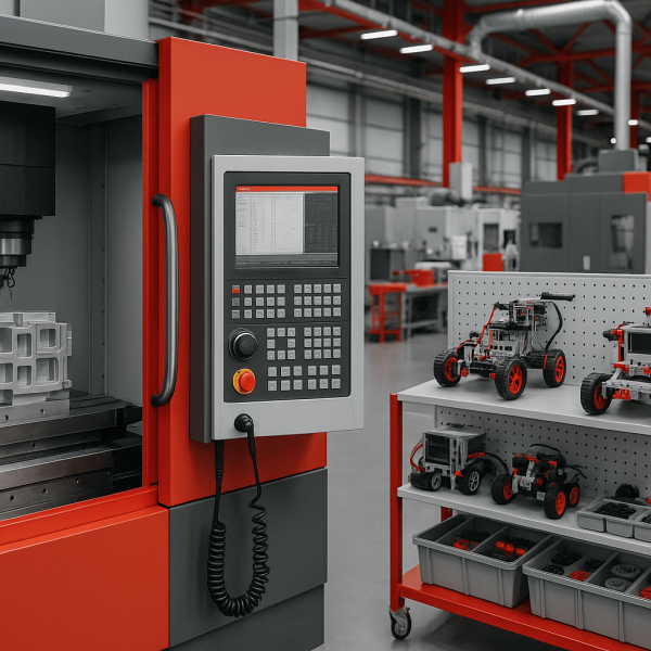 ورشة التصنيع مع الآلات CNC